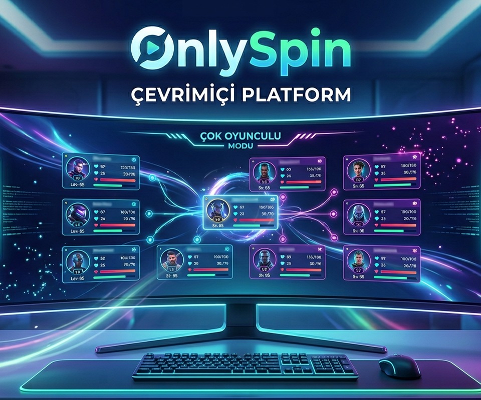 OnlySpin online oyun platformu arayüzü ve çok oyunculu mod ekranı
